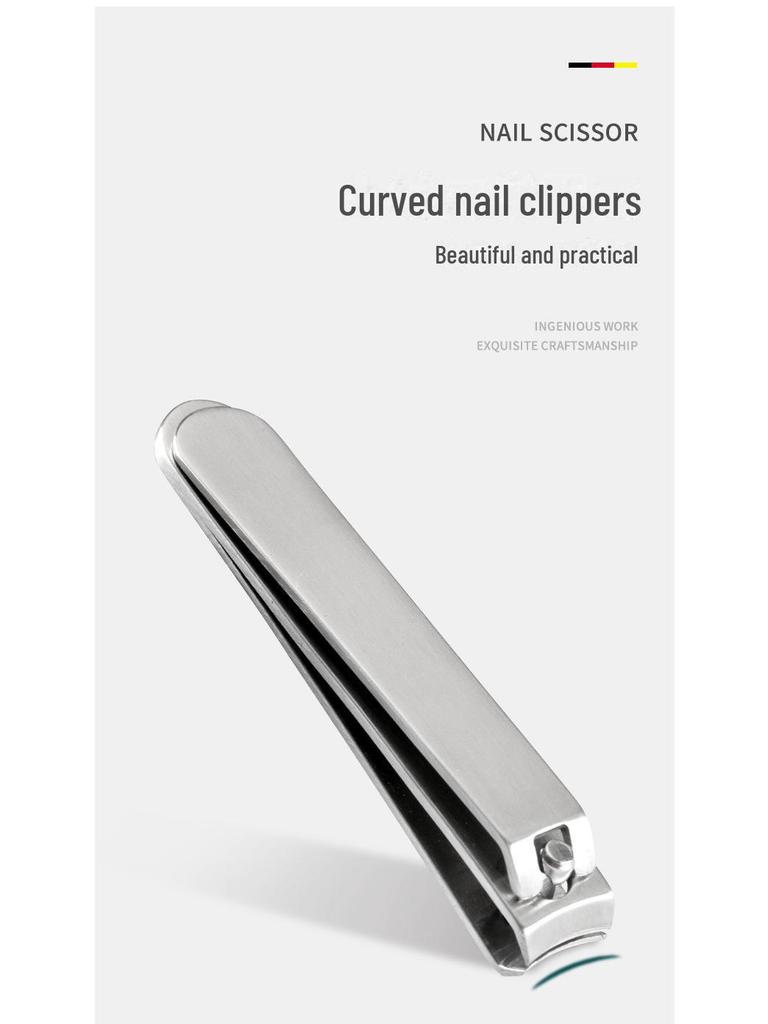 Stainless Steel Nail Clippers Set - 9-Piece Manicure Tools with Zipper Bag