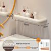 Wall-Mounted Punch-Free Bathroom Shelf for Toiletries and Vanity Storage