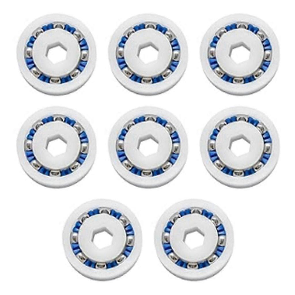 8pcs Wheel Ball Bearing For -sweep 360 380 Pool Cleaner Wheel Plastic Ball Bearing Parts