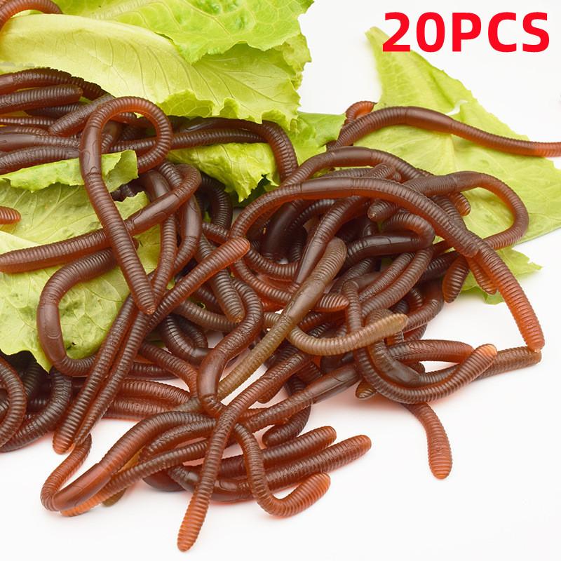 Children's Party Prank Trick Props Can Be Stretched Simulation Earthworm Soft Rubber Ground Dragon Props Maggots Horror Toys
