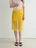 Murmure Pave Glitter Layered Sheer Skirt