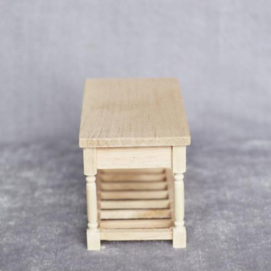 1/12 Dollhouse Mini 2-drawer Dinning Table Furniture Model Kitchen Scene Decor