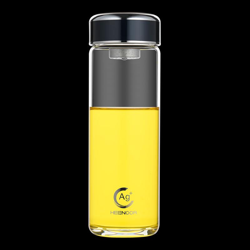 Heenoor Antibacterial Glass Tea Infuser Mug