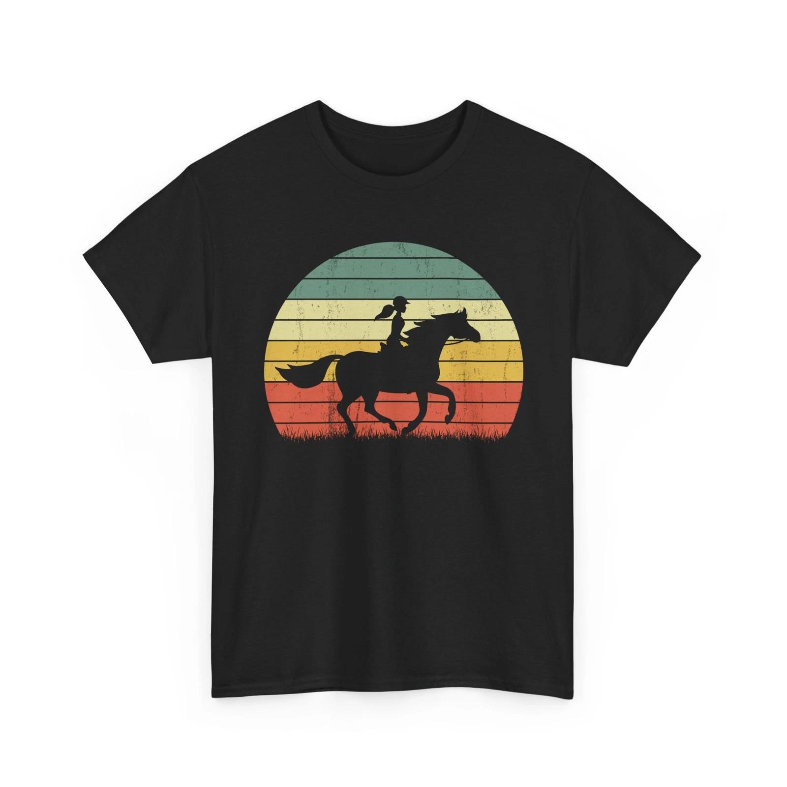 

Horse T shirt, Horses Animals Lovers Equestrian Horse Riding Girls Shirt S