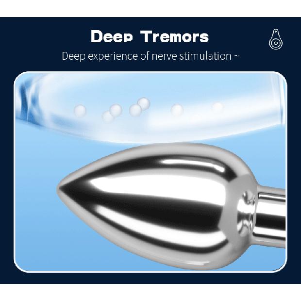 Vibrating Remote Heart-Shaped App Control Man and Woman Metal Anal Plug Adult Luminous Electric Anal Dildo Couple Intimate Toys