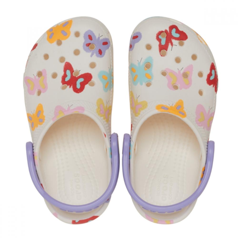 Crocs Kids Classic Butterfly Graphic Clogs Toddler 211263 0wv Crocs Sandals Slippers Gibbitz...