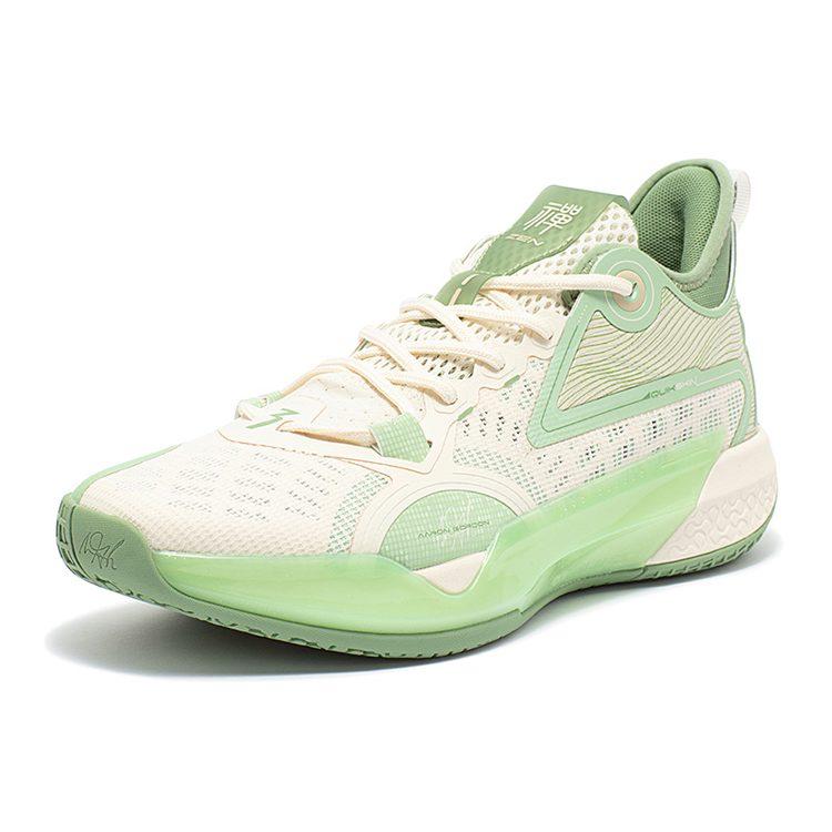 361 Zen 5 Basketball Shoes Men's Low Top Beige 572331101-6