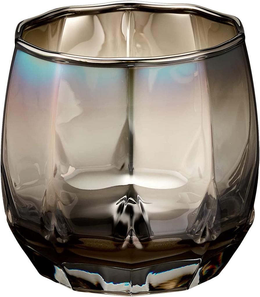 PROGRESS Rock Glass Titanium Mirror Made In Japan Whiskey Wine Makes Alcohol Mellow with Cloth (Vertex Infinite)