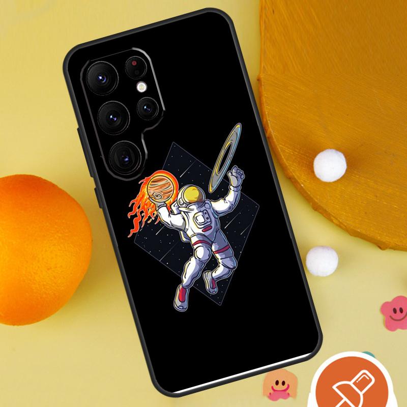 Astronaut Slam Dunk Basketball Phone Case For Samsung Galaxy S25 Ultra S23 S22 S21 Ultra S9 S10 S20 Plus S24 FE Funda Cover Galaxy S22