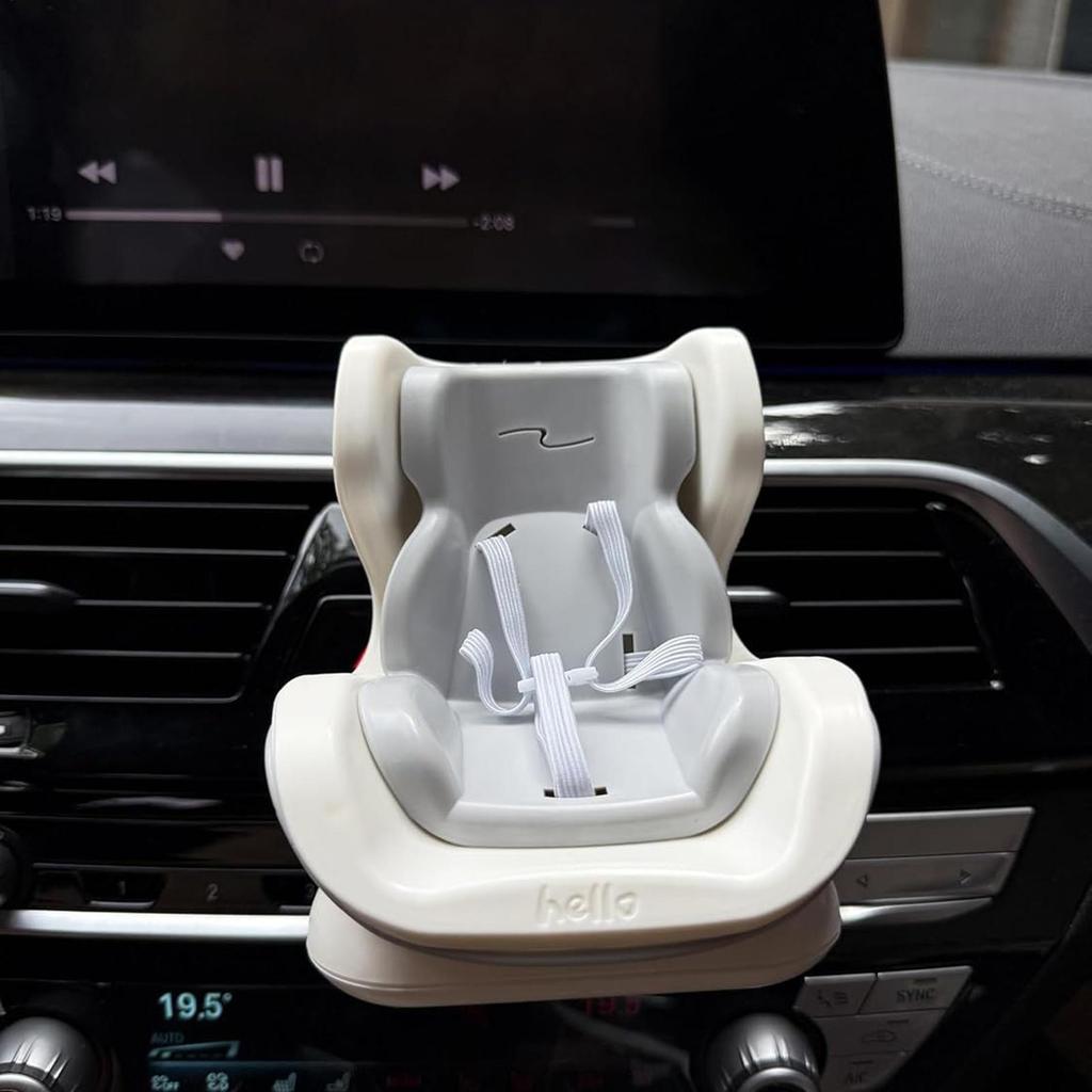Mini Puppenautositz Plüschpuppe Sicherheitssitz Stofftier Lüftungsschlitz Autositz Cartoon Stuhl Modell Auto Innendekoration Zubehör