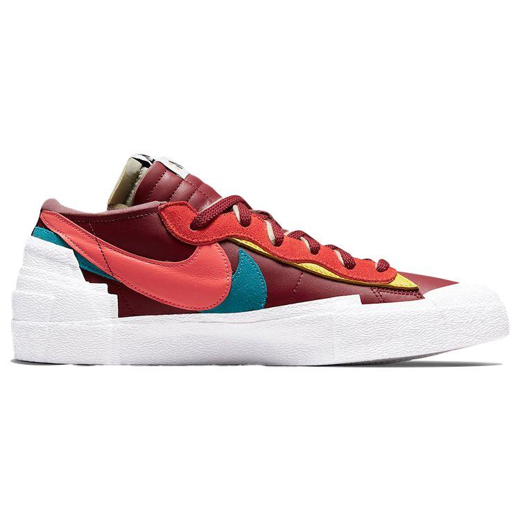 Nike KAWS x sacai x Blazer Low Team Red Unisex sportbačiai Hot-Lava White DM7901-600
