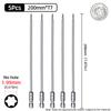 200mm Torx Screwdriver Bits Magnetic Hollow Plum Blossom Head S2 Steel Security Bit T6-T40 1/4'' Hex Shank Hand Power Tools