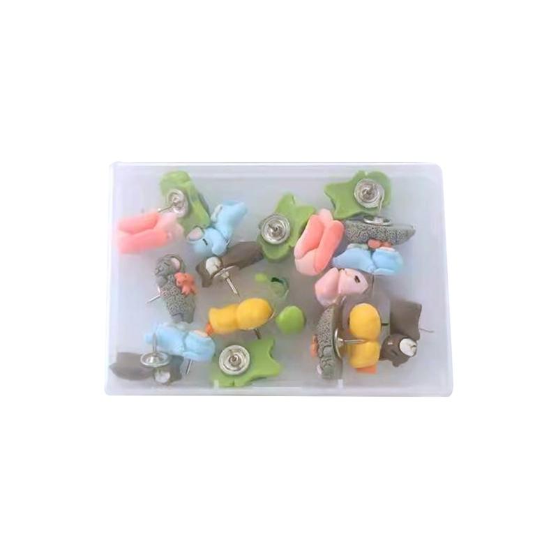 

20/30Pcs Animal Push Pins Decorative Thumbtacks Cork Notice Board Thumb Tacks with Case for Cork Board Bulletin Board