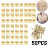 50pcs Mini Brass Hinge W/Nails Small Craft Case Jewelry Wooden Box Cabinet Door Hinges Cupboard Furniture Decor Furniture Access