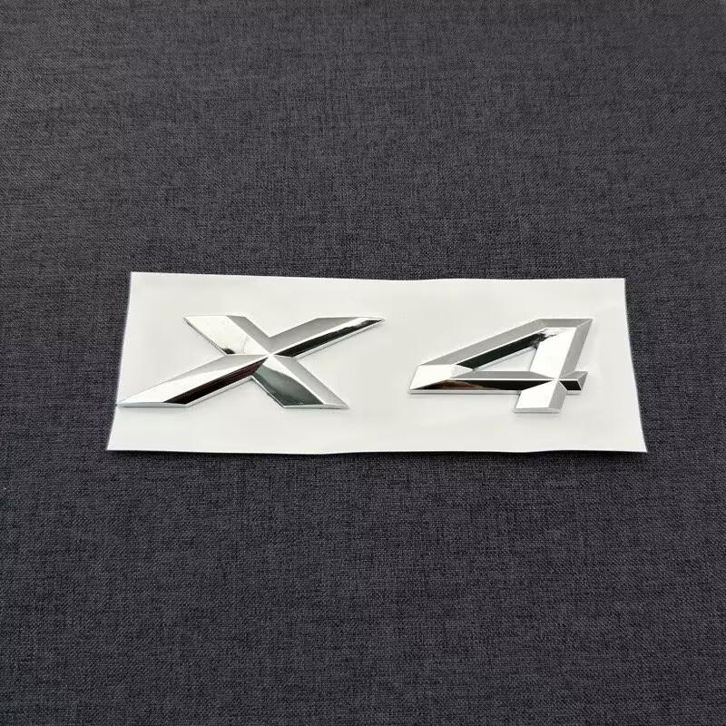 3D ABS Schwarz Chrom Auto Buchstaben Heckklappe Emblem X1 X2 X3 X4 X5 X6 X7 Logo Aufkleber Schriftzug Zubehör