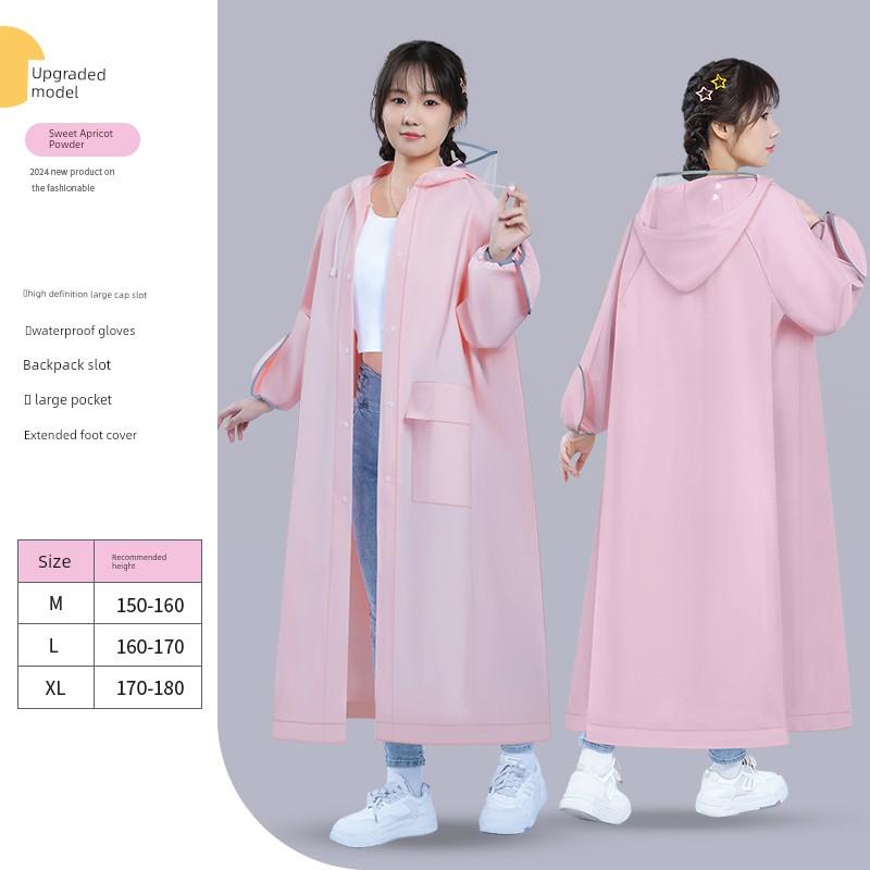 Electric Scooter Raincoat for Women, Adult, Separate Rider and Vehicle Design, Single Rider, Long Style, Full-Body Storm-Proof, 2026 New Model