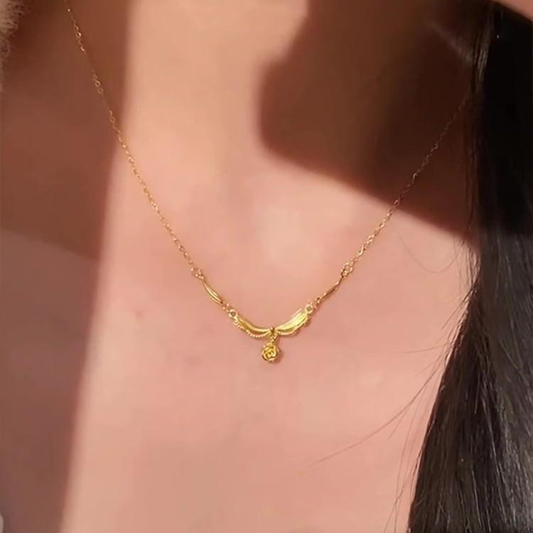Dreamlike Lily of the Valley Tassel Necklace: Modern Chinese Craftsmanship for Women, Light Luxury, Clavicle Chain