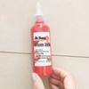 Red Quick-Drying Round Ink Pad for Office Use - Portable Financial Seal & Handprint Photosensitive Pad
