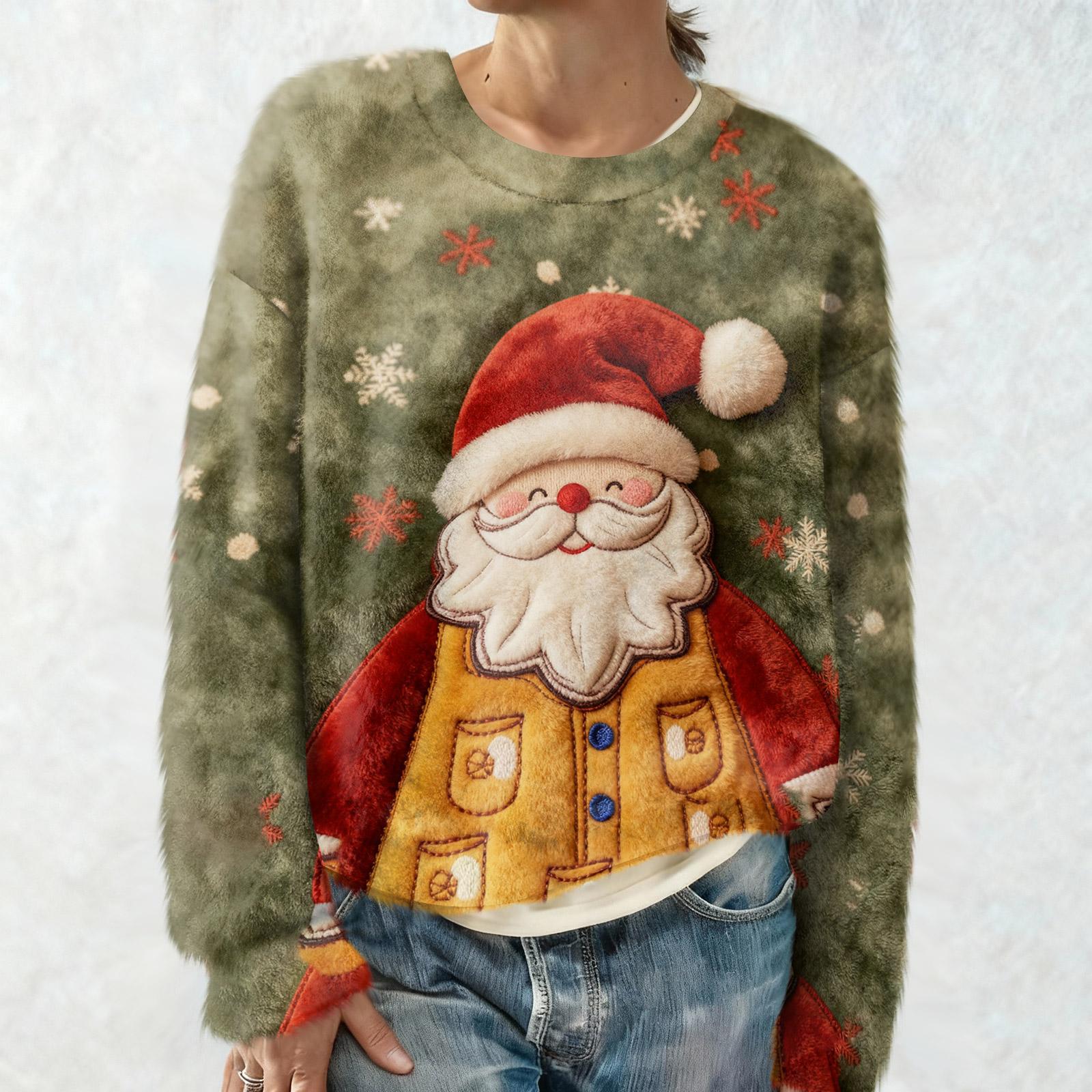 

Женская мода повседневная толстовка с круглым вырезом и длинными рукавами с принтом XXL