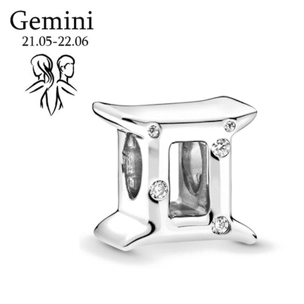 New Copper 26 Letter 12 Constellation Series Bead Charm Exquisite Jewelry Fit 3Mm Bracelet Diy Gift Birthday