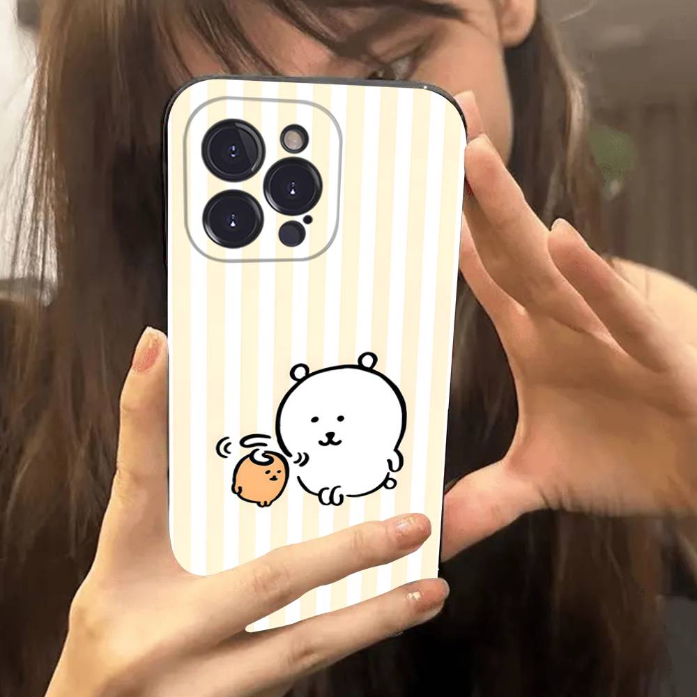 

Cute J-Joke B-Bear Phone Case For IPhone 16 Pro Max 15 17 Plus 14 13 12 Mini 11 Black Cover iPhone 11