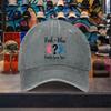 Pink or Blue Daddy Love You Baseball Cap Washed Cotton Adjustable Outdoor Travel Hat