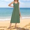 Dames strandjurk met korte mouwen, casual jurk