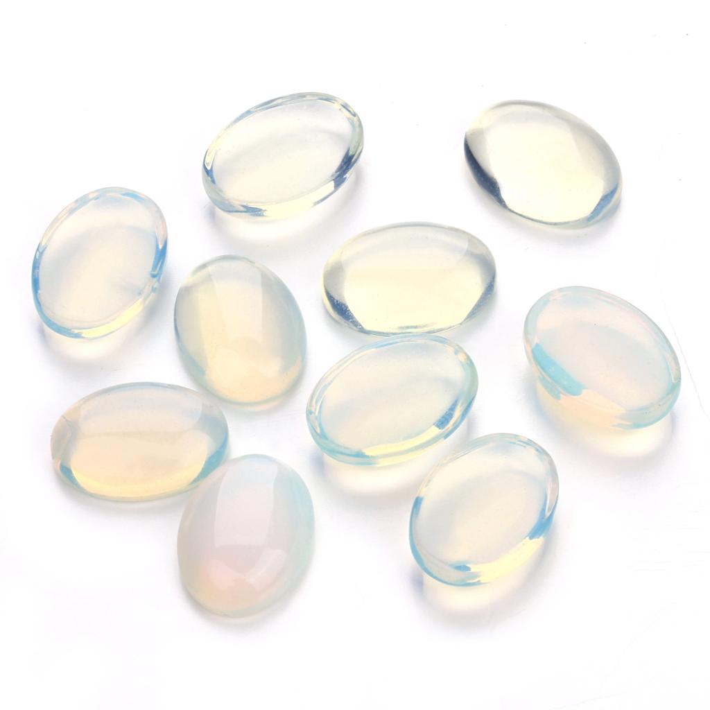 2-10pcs/lot Natural Stone Oval Cabochon Agate Malachite Opal Turquoise Loose Beads Cabochon For DIY Charm Necklace Earrings Gift