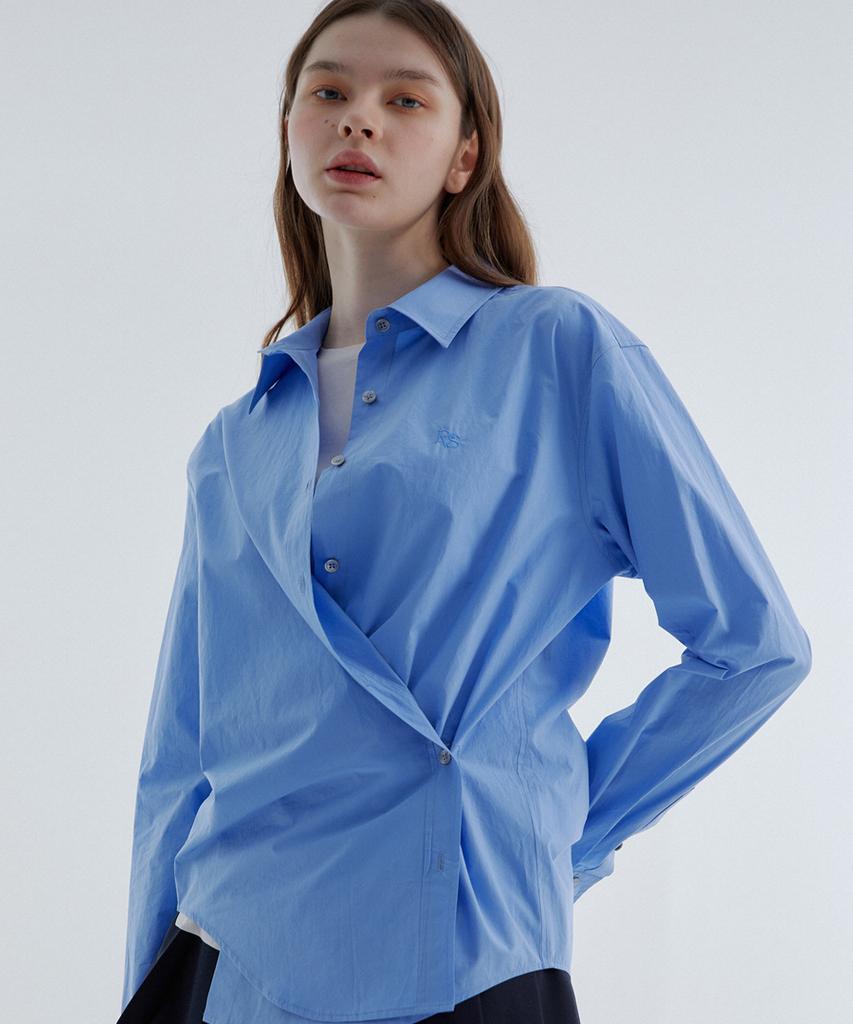 RAVEROUS Rvs Wrap Shirt Blue