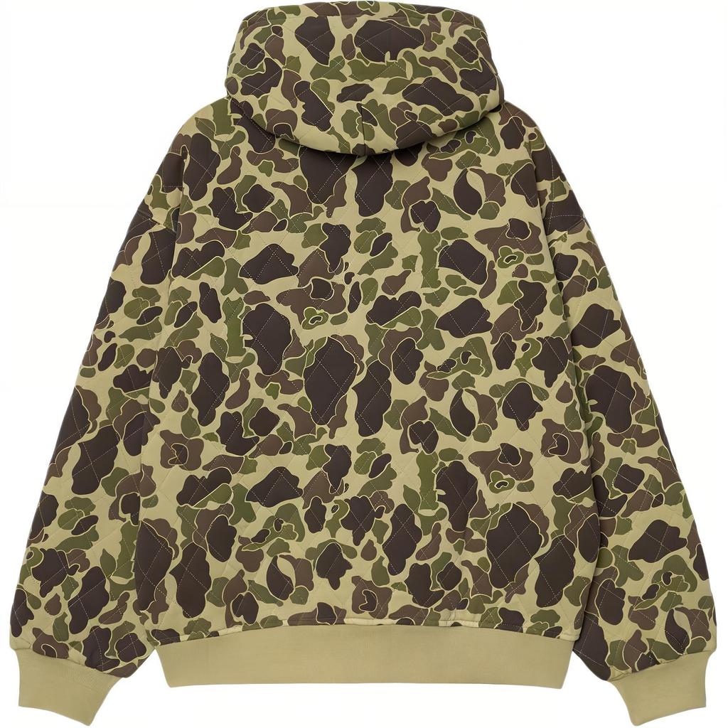Carhartt WIP Kapuzen-Vista gesteppte Sweatjacke Camouflage-Muster Unisex-Jacken I035665-2EQ-GD