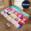 Soft Flannel Floor Mat Anime The Quintessential Quintuplets Floor Mat Non-Slip Absorbent Doormat Bathroom Bedroom Home Decor Rug