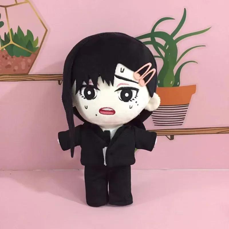 Stuffed 20cm Anime Chainsaw Higashiyama Kobeni Plush Toys for Kids Fans Cosplay Birthday Holiday Gifts Collect Christmas Decora