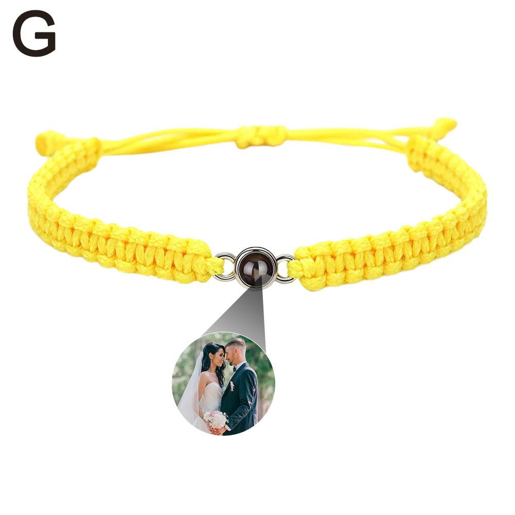

NEW Custom Photo Bracelet Personalized Photo Projection Bracelet Black Projection Bracelet For Men Birthday Christmas Gift