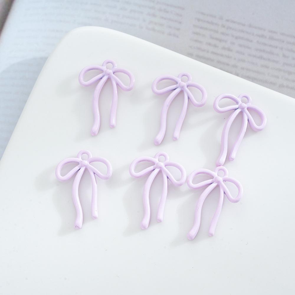 Alloy Streamer Bow Pendant Pendant Jewelry Diy Handmade Bracelet Necklace Pendant Accessories Material