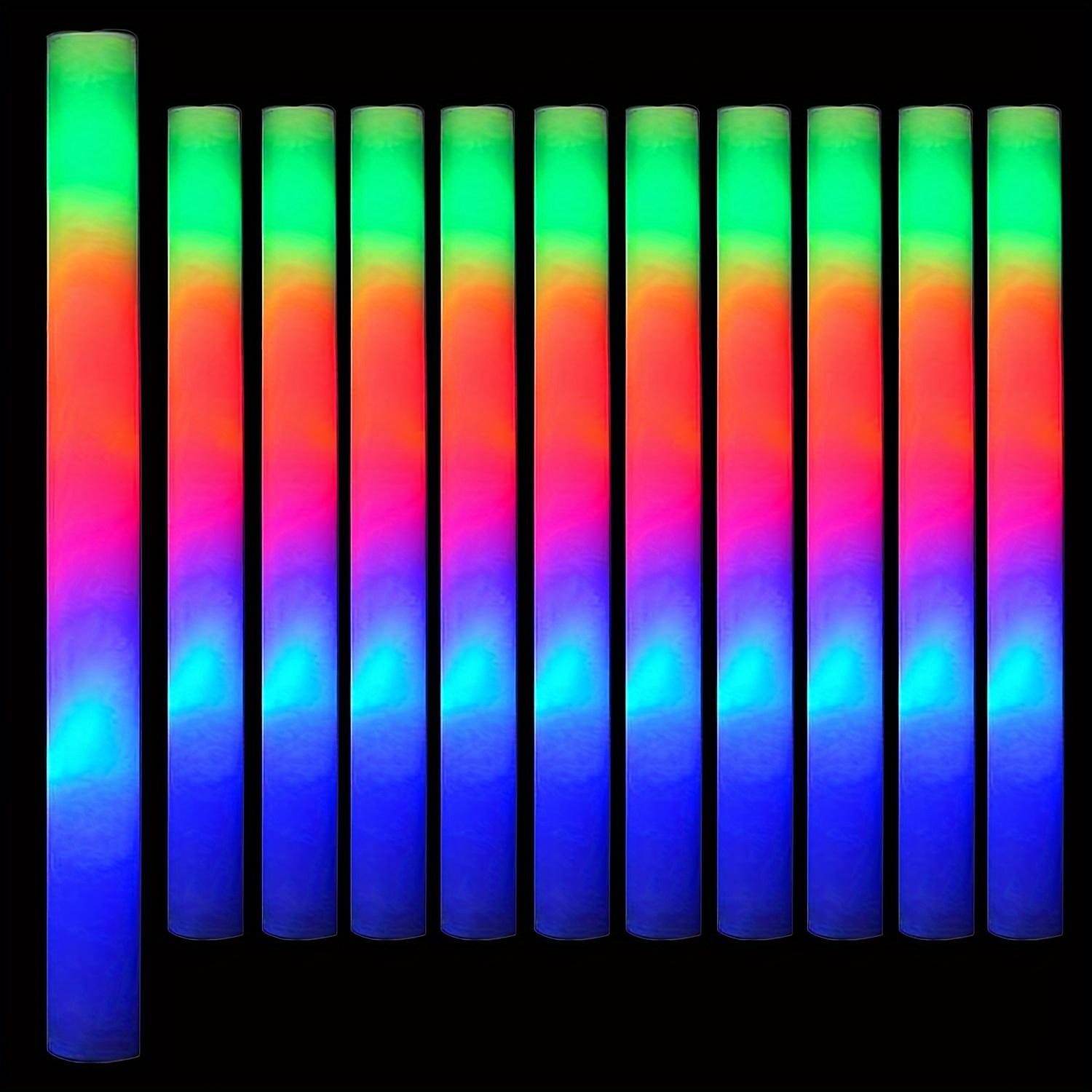 

20cs LED Foam Stick 3 Modes Light up Sticks Glow in the Dark Foam Light Sticks 16 Inch Long Glow Wands for Wedding Party