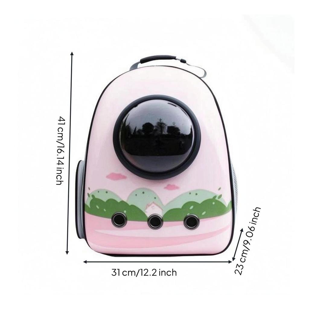 Bubble Window Pet Carrier Oxford Cloth Astronaut Backpack Hardshell