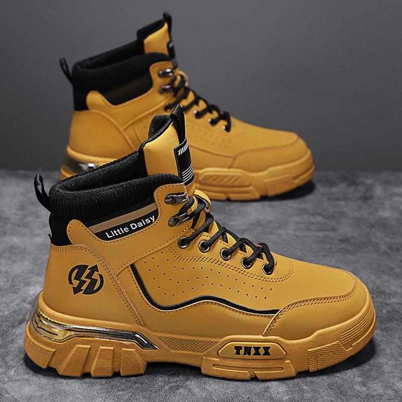 

Fashion CYYTL Mens Boots Ankle Leather Cowboy Combat Winter Tactical Motorcycle Chelsea Casual Shoes Work Outdoor Hiking Designer Luxury 44