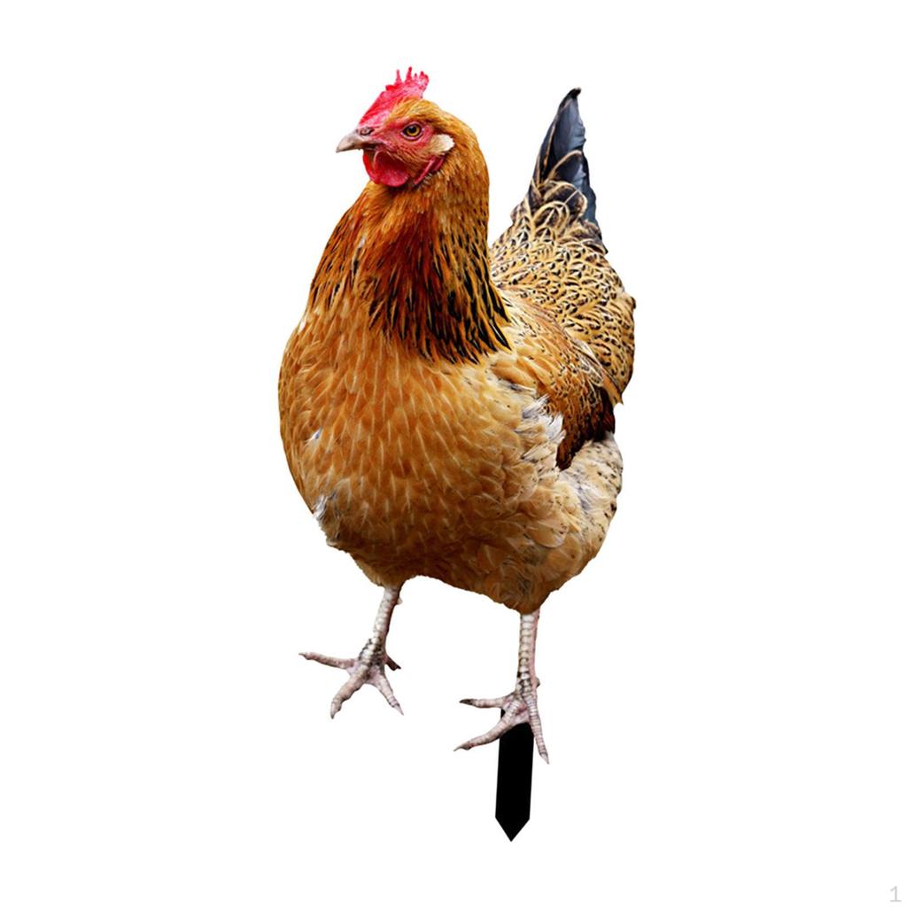 Elegante Henne-Gartenskulptur aus Metall für die Außendekoration