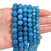 6 8 10mm Natural Apatite Stone Beads Blue Round Loose Spacer Beads For Jewelry Making DIY Crafts Bracelets Necklace Accessories