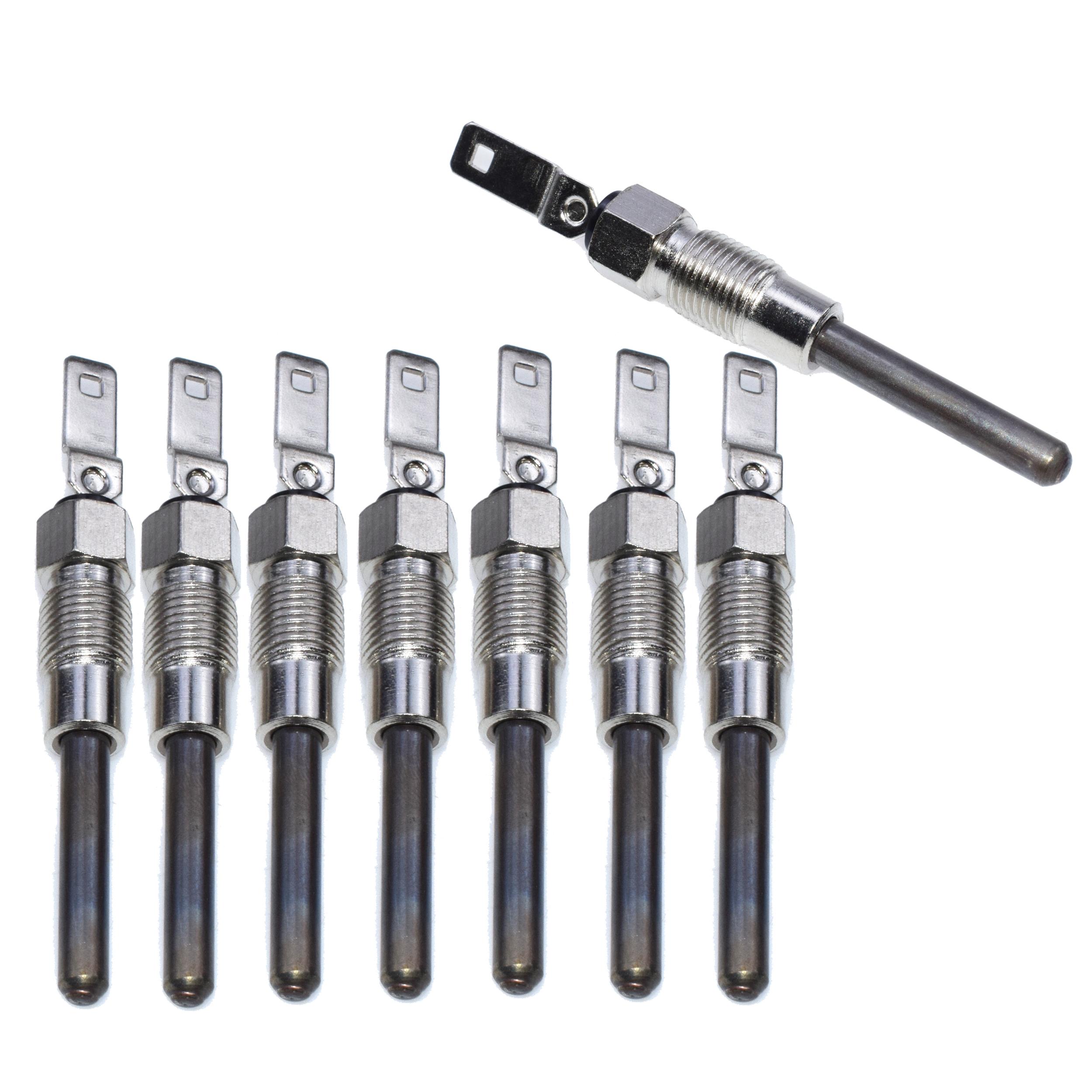8 Pcs Diesel RX Glow Plug Set DRX00050 For 6.2 & 6.5L Hummer H1 Chevrolet GMC Savana C10 C20 C30 K10 K20 K30 P20 P30 R10 R20 R30 8 pcs