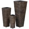 Jardinières - vidaXL - 3 pcs - Jacinthe d'eau - Marron foncé - Intérieur