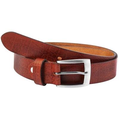 Belt - LEONARDO VERRELLI - LV0045 - Genuine Leather - Brown - Length 140 Cm