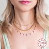 Sterling Necklaces Color Diamond Rainbow Pendant Pendant Necklace Female Choker Necklaces For Women Fine Jewelry Collar PlataTrendy Necklaces