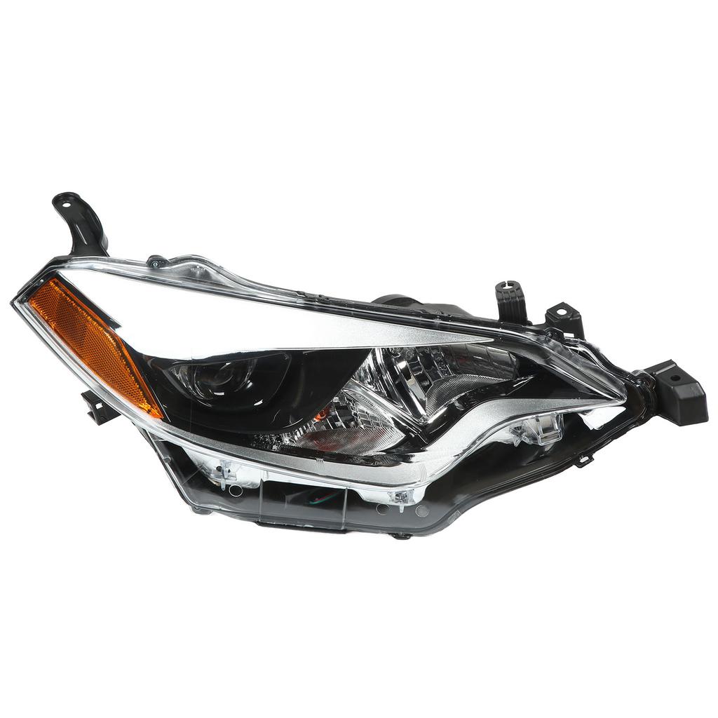 Automobile Front Halogen Headlight Assembly Car Headlight Accessory Replacement for Corolla 2014‑2016 Right: 81110 02E60