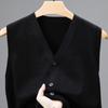 Single Breasted Pullover Autumn Sleeveless Vests Men Work Sweater Knitted Male Waistcoat Jumper Pullovers Roupas Masculinas