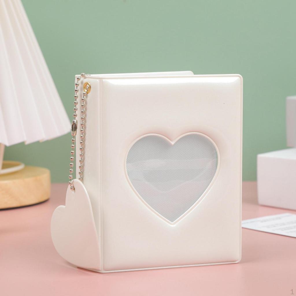 Pendant Mini Album Card Folder Mirror-Like Organizer 3 Inch Photo Holder for Business Cards