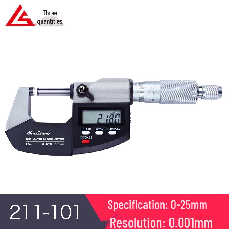 Sanliang Digital Outside Micrometer with 0.001mm Resolution