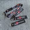 Car Embroidery Hanging Neck Straps keyrings Keychain For Toyota GR Sport Gazoo Racing Supra Yaris 86 Corolla RAV4 Prado Prius