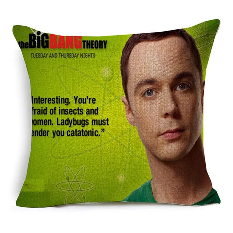 The Big Bang Theory Printed Cushion Cover Home Decorative Soft Pillow Case Cojines Decorativos Para Sofa Pillow Cover