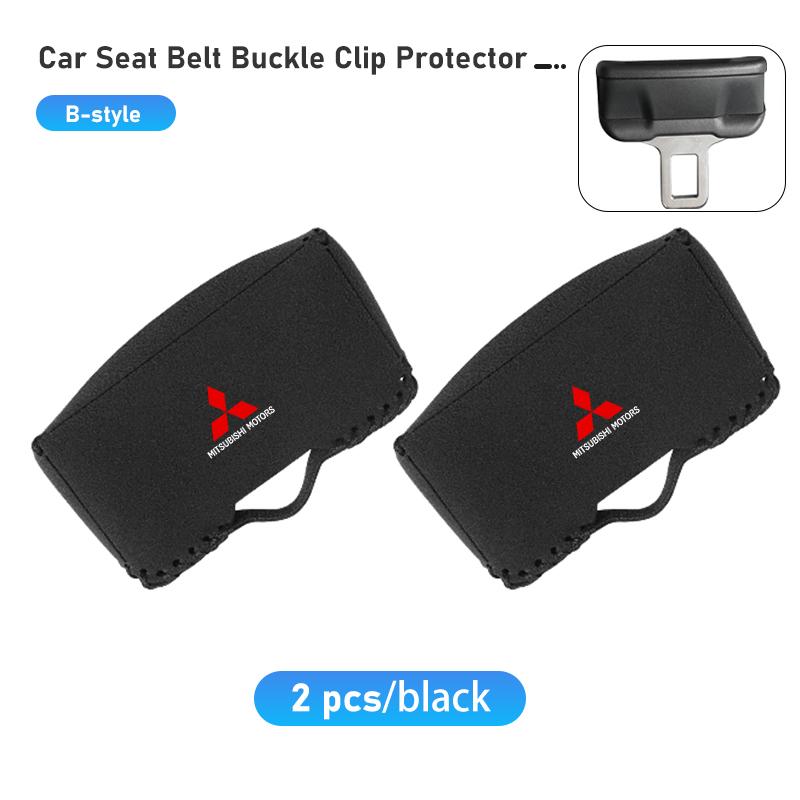 

Car Seat Belt Buckle Protective Cover Safety Belt Plug Clip Case Accessories For Mitsubishi Outlander Lancer L200 ASX Pajero